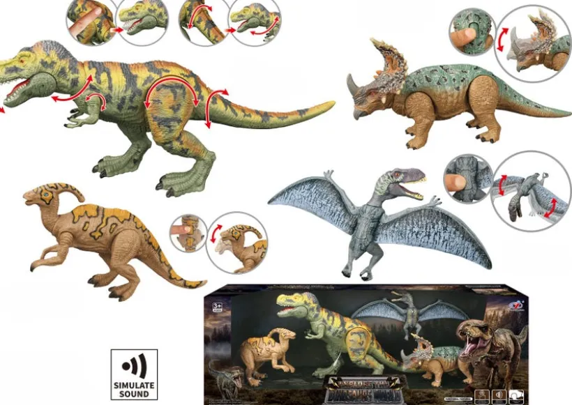 Animal Life - Tyrannosaurus Rex med lyd og 3 kompiser