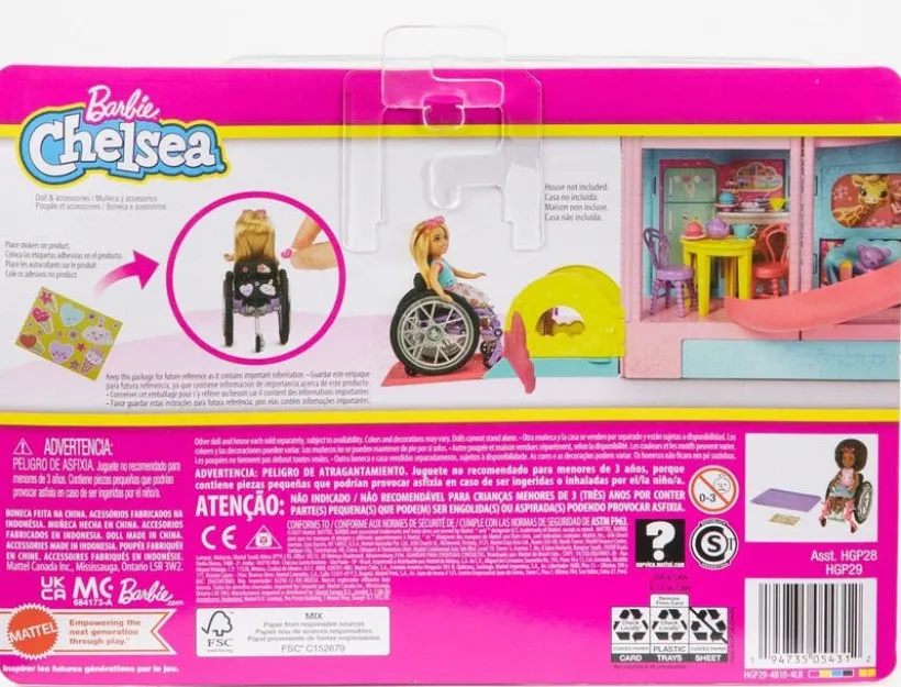 Barbie Chelsea med rullestol
