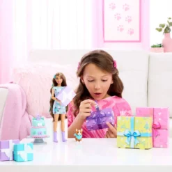 Barbie, Party Unboxed Brunt Hår