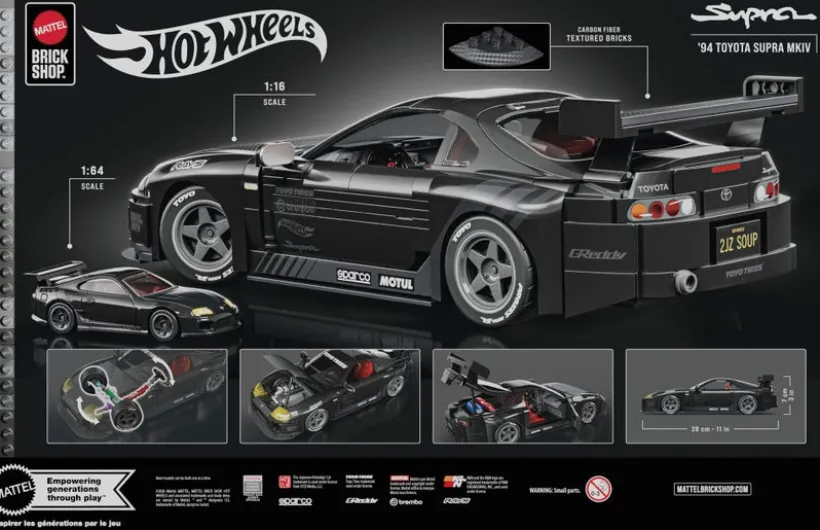 Brick Shop Hot Wheels Toyota Supra MKIV Konstruksjonsleke