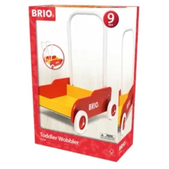 BRIO Lære-å-gå-vogn – Gåvogn med justerbart håndtak og brems fra 1 år