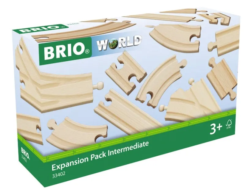 BRIO Påbyggingssett Skinner og sporveksler