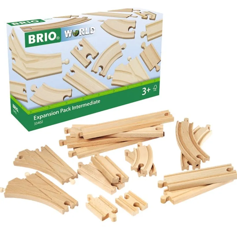 BRIO Påbyggingssett Skinner og sporveksler