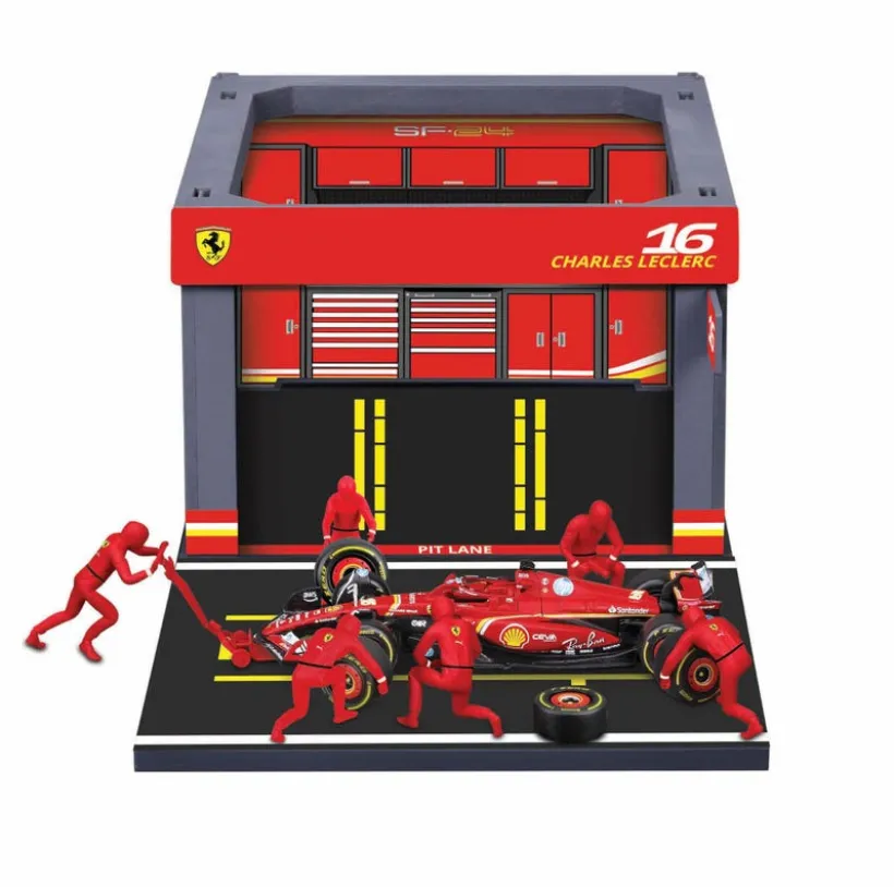 Burago Pit Pass - Ferrari SF-24 2024