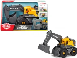 Dickie Toys Volvo Tough Gravemaskin, 26 cm
