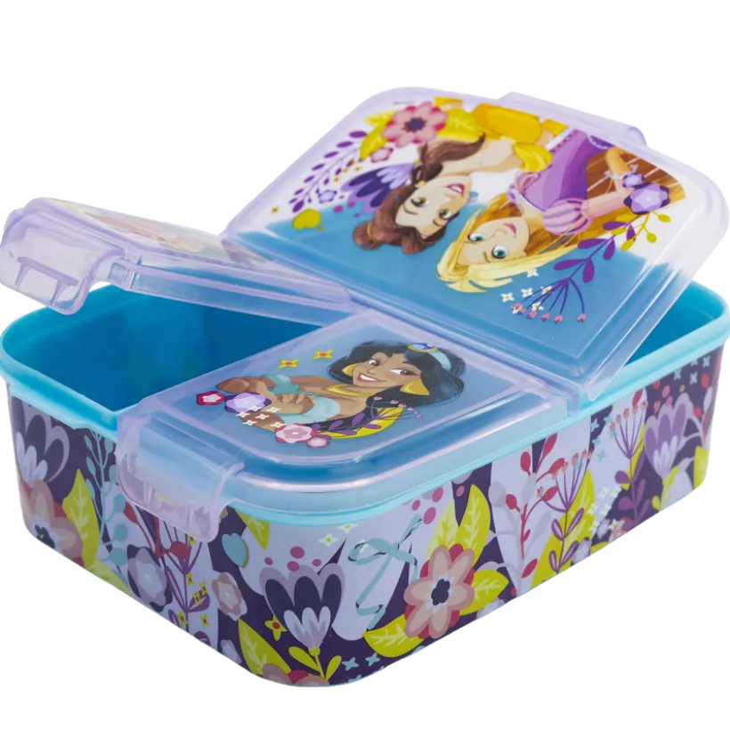 DISNEY PRINCESS, Matboks med flere rom, 18 x 13 cm