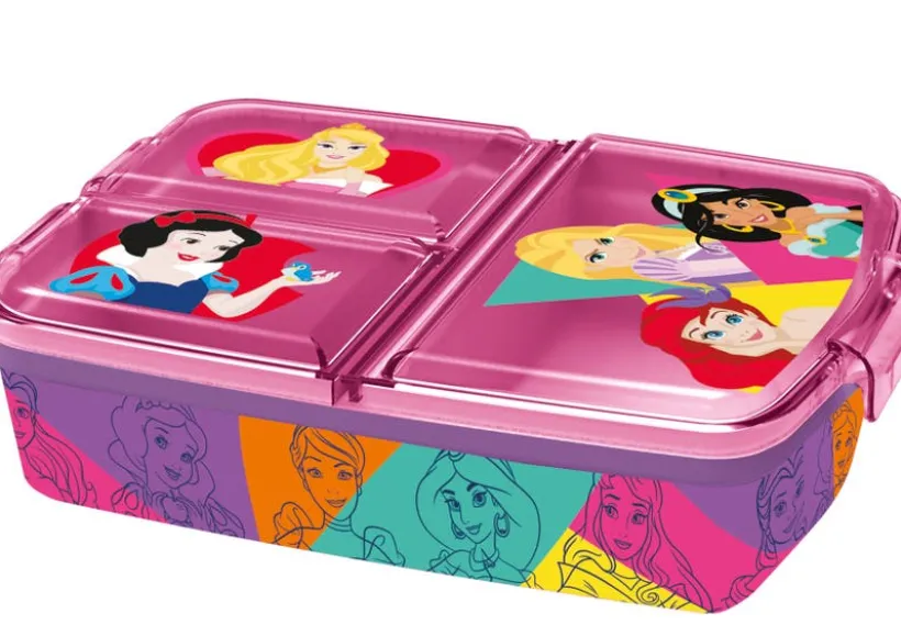 DISNEY PRINCESS multi comp. sandwich box, 18x13 cm