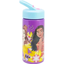 DISNEY PRINCESS, Vannflaske med sugerør, 420 ml