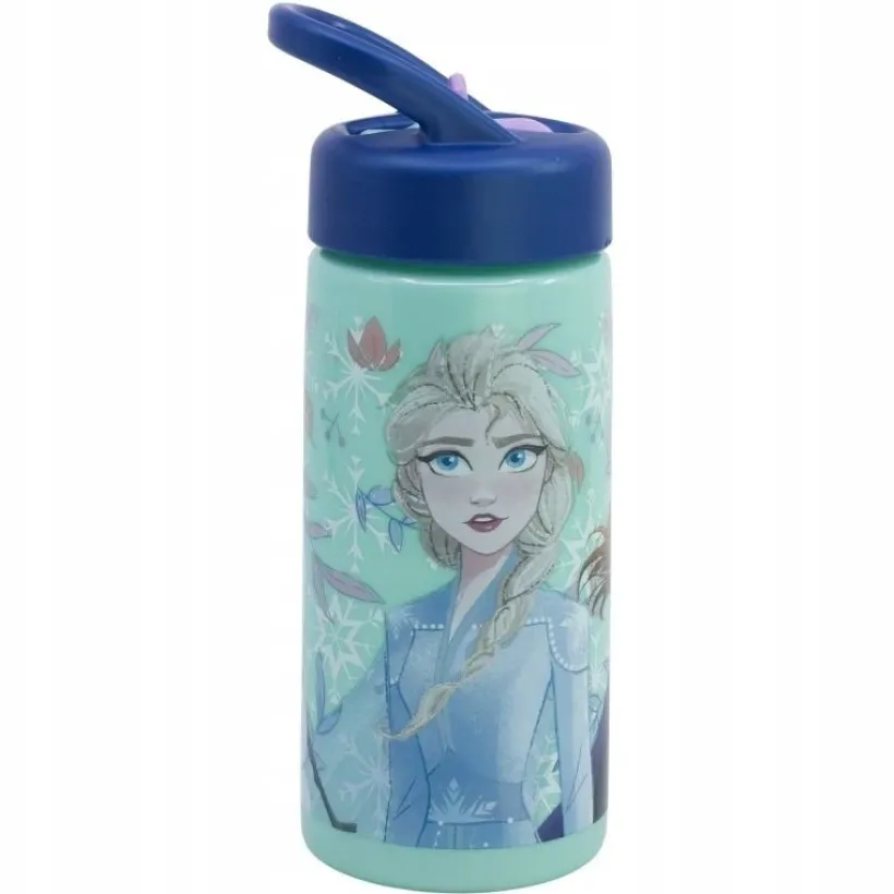 FROZEN, Vannflaske med sugerør, 420 ml