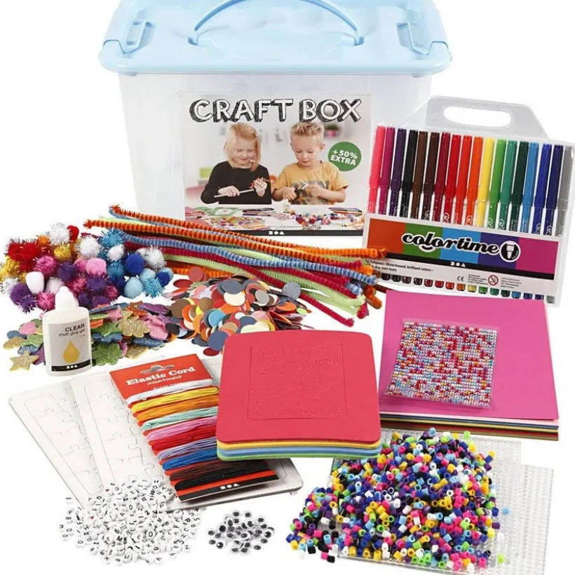 Hobbyboks, blandede farger