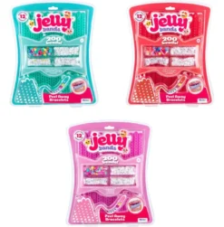 JELLY BANDS Armbånd – bringebær, tyggegummi og kirsebær