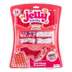JELLY BANDS Armbånd – bringebær, tyggegummi og kirsebær
