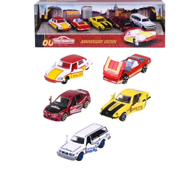 Majorette Anniversary Edition Premium Biler 5-paknings Gaveeske