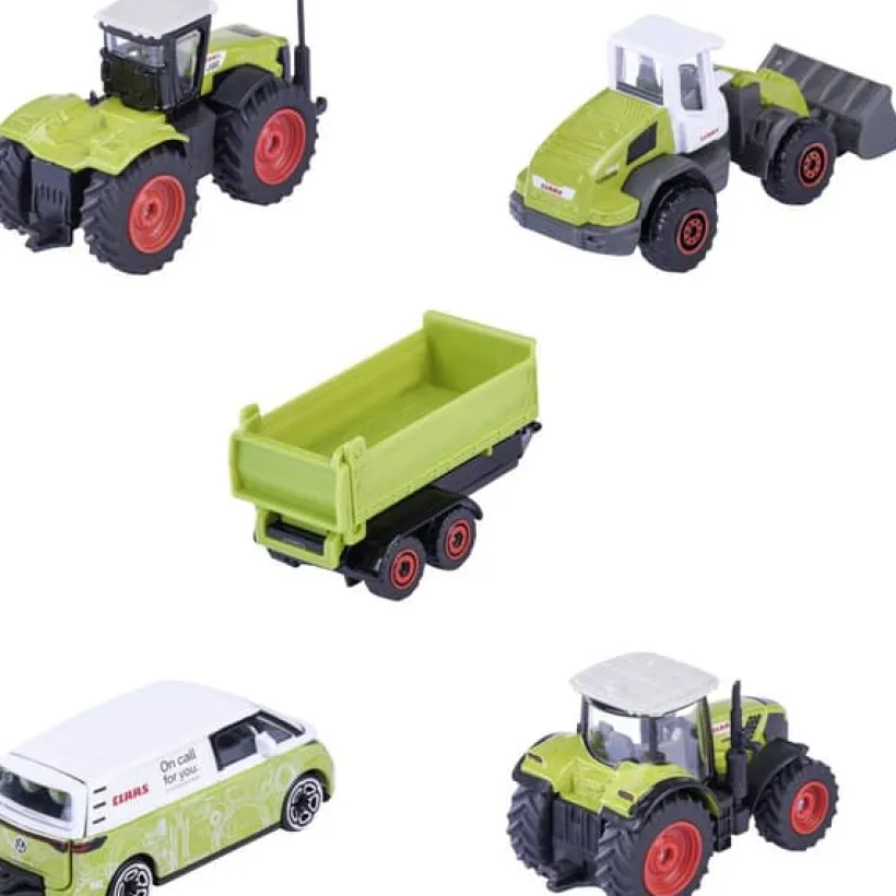 Majorette Claas Landbruk Kjøretøy 5-Pack Gavepakke