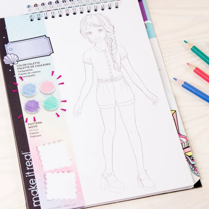 Make it Real, Fashion Design Sketchbook: Pastel Pop!