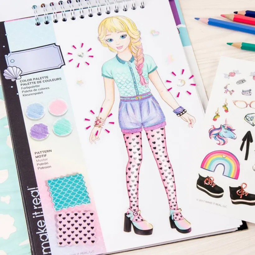 Make it Real, Fashion Design Sketchbook: Pastel Pop!