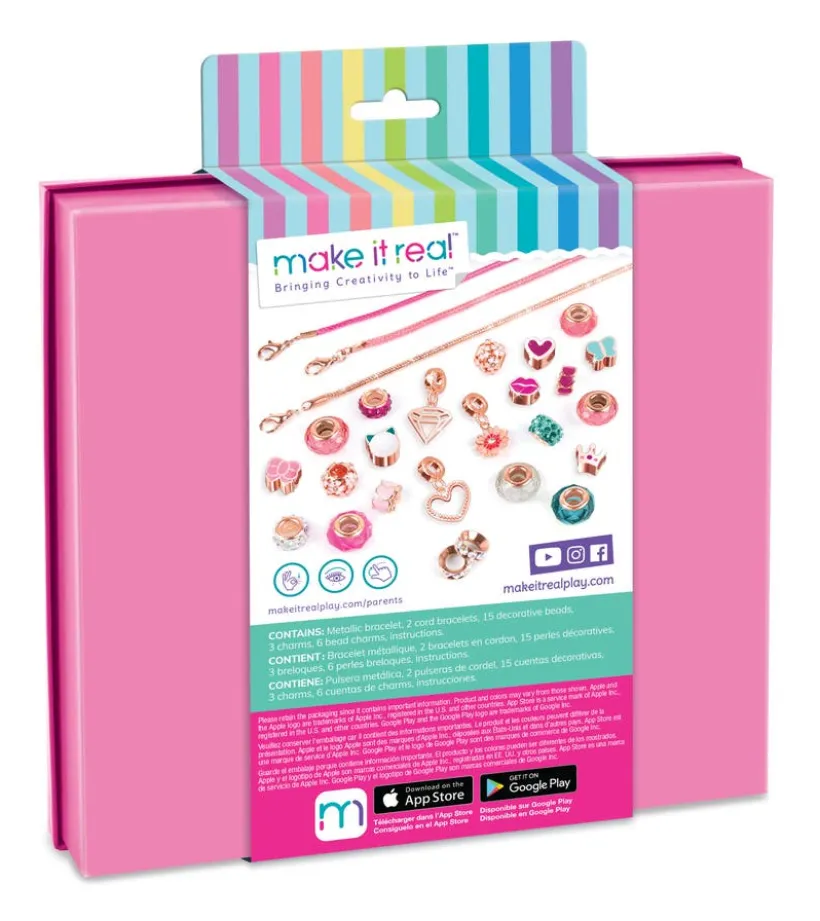 Make It Real - Halo Charms Bracelets Think Pink