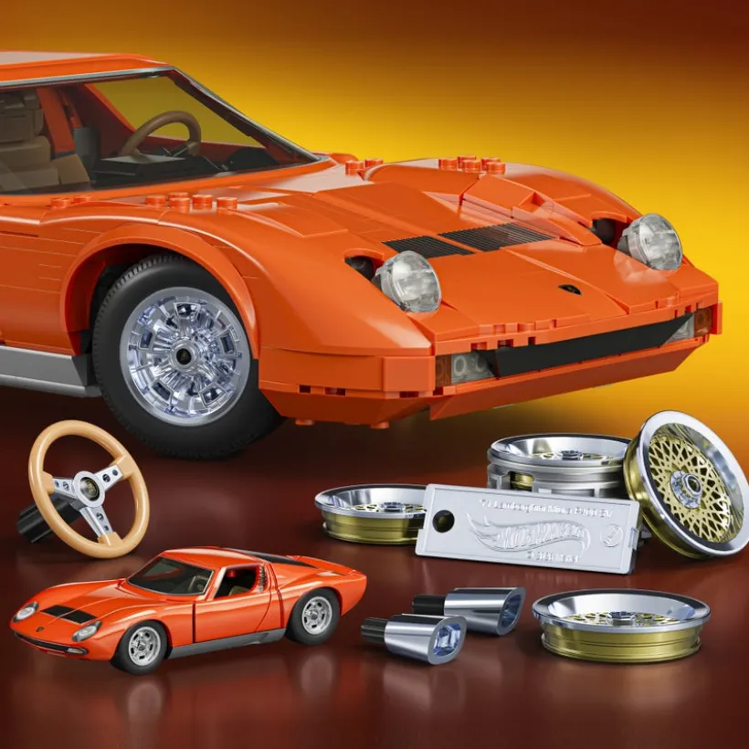 Mattel Brick Shop Hot Wheels Lamborghini Miura P400 SV
