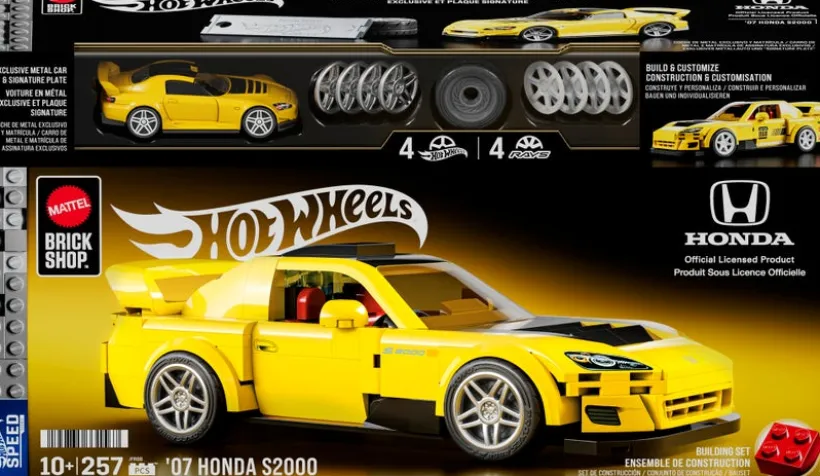 Mattel Brick Shop Speed Series Honda S2000 1:32