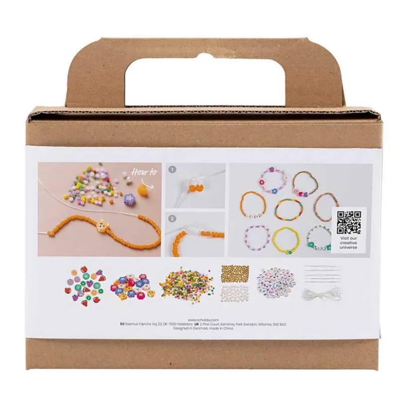 Mini DIY Mix Smykker, Fargerike Armbånd, 1 Forp.