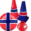NORGE Fotballsett - Ball & kjegler