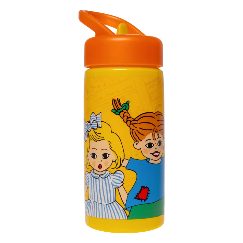 PIPPI, Vannflaske med sugerør, 420 ml