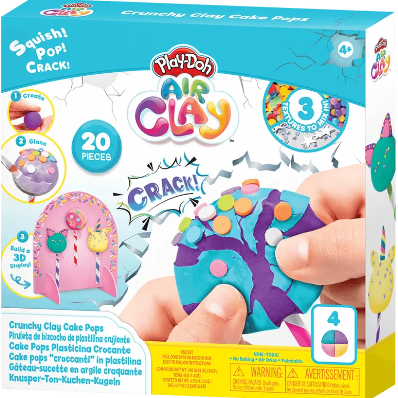 Play-Doh, Air Clay Crackle Surprise 3 Cake Pops