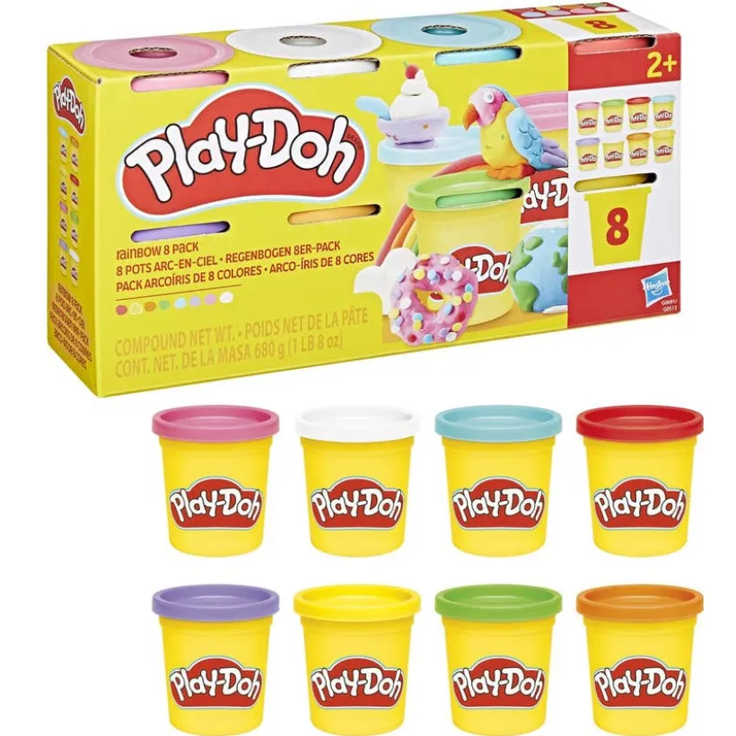 Play-Doh Lera 8 farger Regnbue