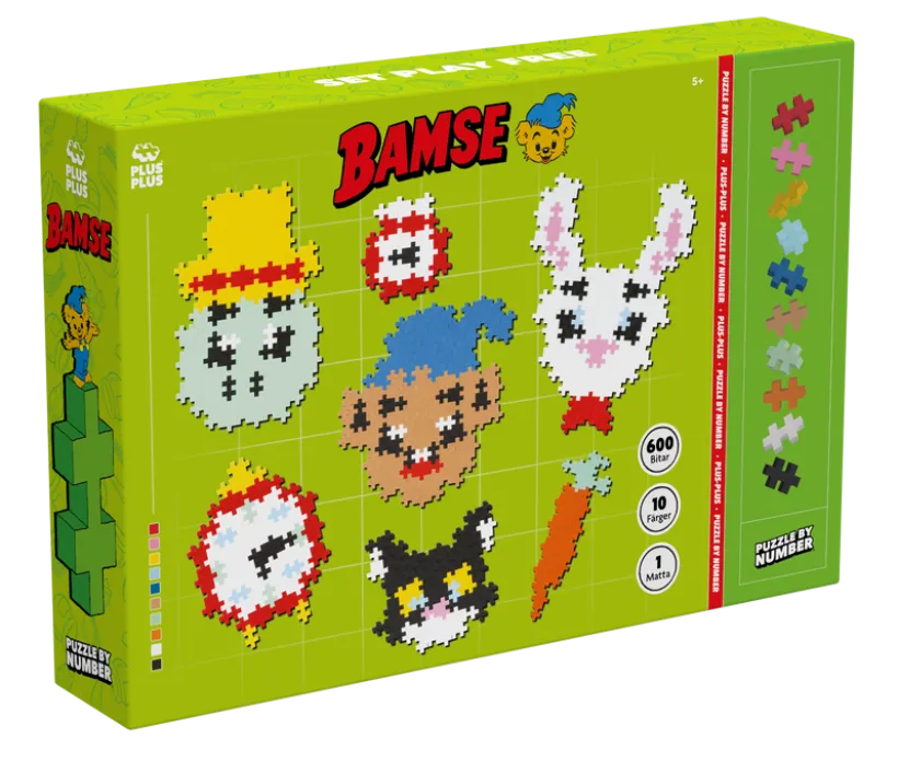 Plus-Plus Bamse & venner 600 stk