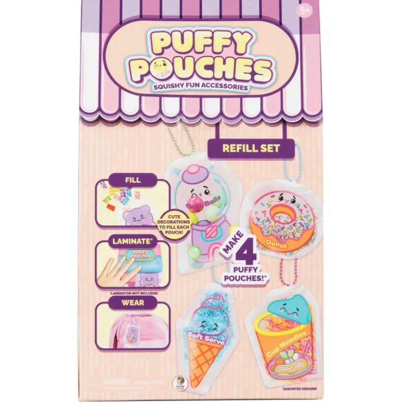 Puffy Pouches refillkit – lag 4 klemvennlige squishys