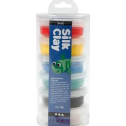Silk Clay®, standardfarger, 6x14 g