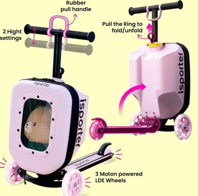 Skills - Scooter med veske rosa