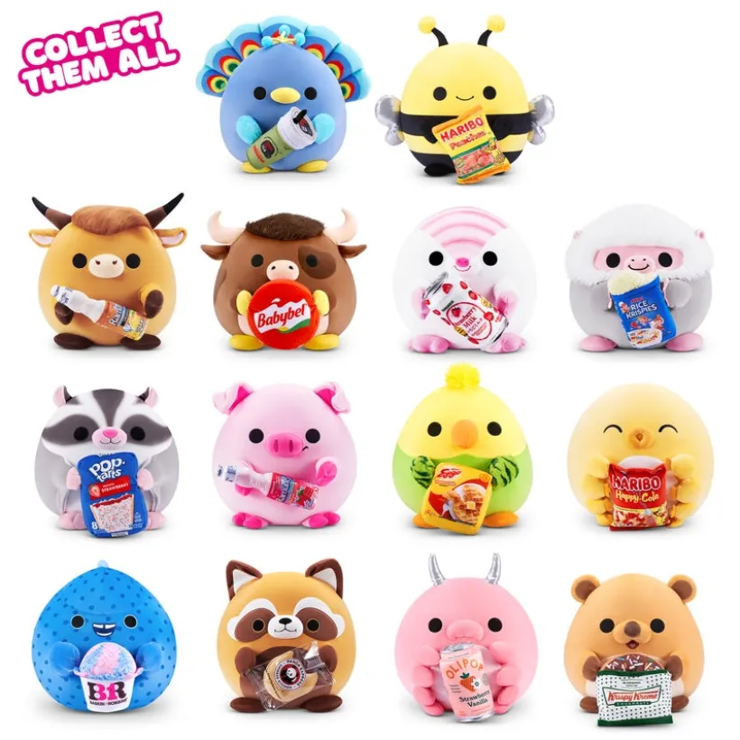 Snackles S3 Core Licensed Plush 14"; Bulk