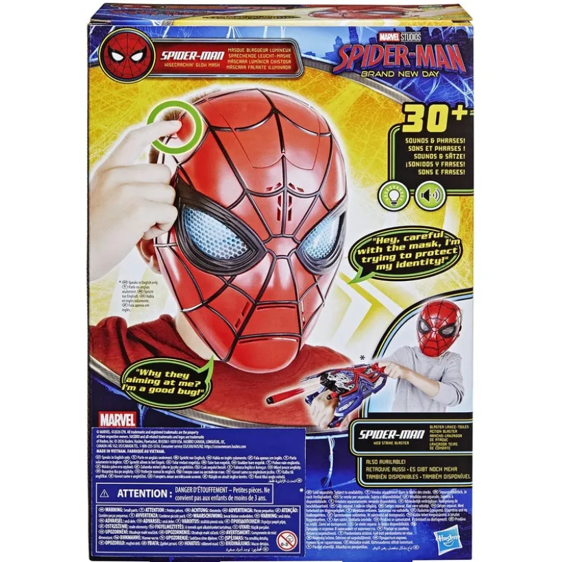Spider-Man-maske med lyd og lys