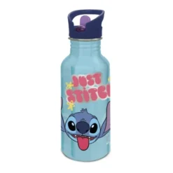 STITCH ALU Vannflaske med sugerør, 545 ml