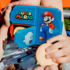 SUPER MARIO, Matboks med flere rom, 18 x 13 cm