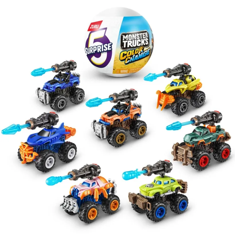 5 Surprise Monster Trucks Color Change – ZURU
