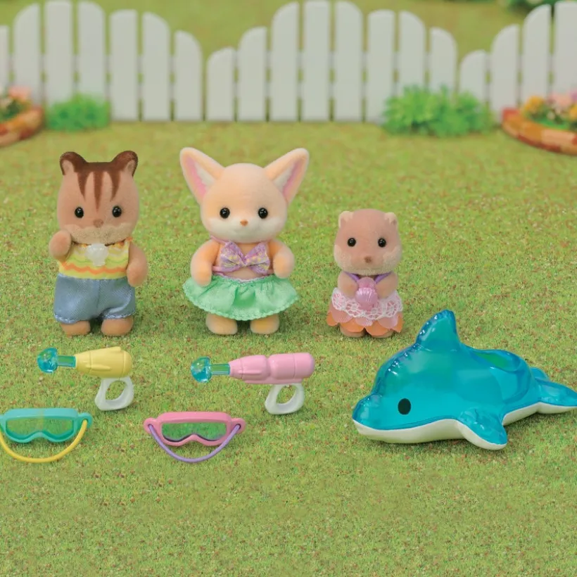 Sylvanian Families - Trillingene ved svømmebassenget