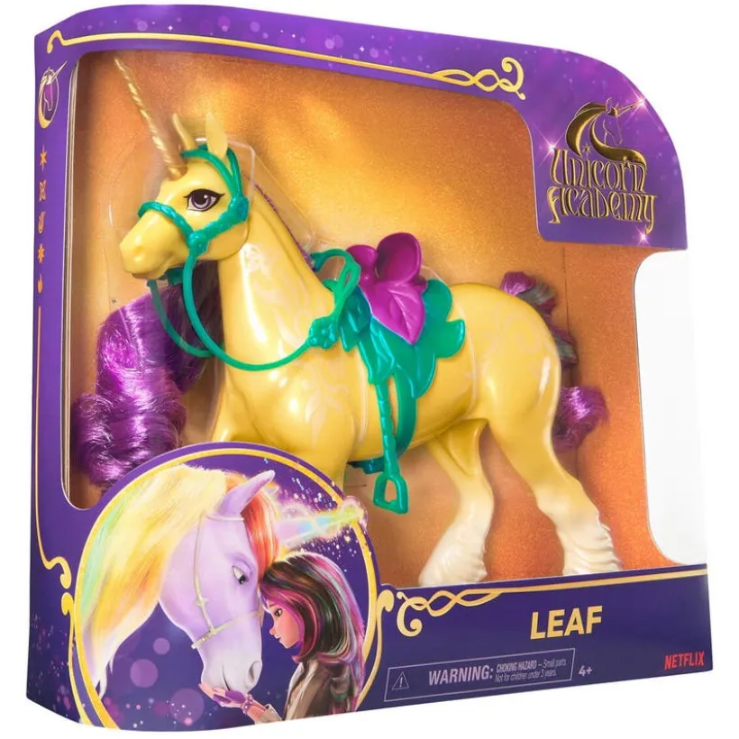 Unicorn Academy, Motedukke Unicorn 28 Cm, Leaf