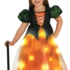 Utkledning - Halloween Heks med lys 3-4 år