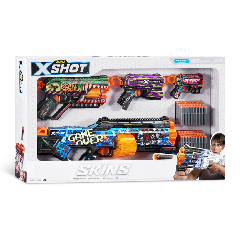 XSHOT Skins Mix Combo Last Stand, Griefer, Flux og Menace